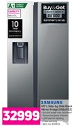 Samsung 617 L Side-By-Side Black Mirror Fridge RS64R53