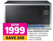 Samsung 28 Ltr Stainless Microwave Oven ME6104ST1/FA