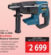 Ryobi 18V Li-Ion Brushless Rotary Hammer XBRH-18