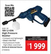 Ryobi 18V Li-Ion High Pressure Washer XHP-18