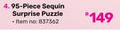 Barbie 95 Piece Sequin Surprise Puzzle