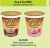 Clover Bliss Double Cream Yoghurt (All Variants)-For Any 2 x 1Kg