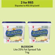 Blossom Lite 25% Fat Spread Tub-For 2 x 1Kg