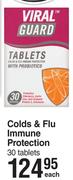 Viral Guard Colds & Flu Immune Protection 30 Tablets-Each