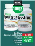 Dis-Chem Spectrum Multivitamin 300 Tablets Or Senior 300 Tablets-Each