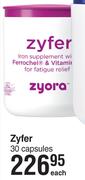 Zyora Zyfer 30 Capsules-Each