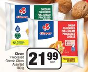 Clover Processed Cheese Slices Assorted-180g Each