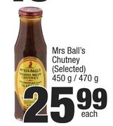 Mrs Ball's Chutney (Selected)-450g/470g Each