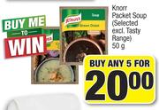 Knorr Packet Soup (Selected Excl.Tasty Range)-5 x 50g