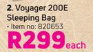 Campmaster Voyager 200E Sleeping Bag-Each