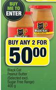 Black Cat Peanut Butter (Selected Excl. Sugar Free Range)-Any 2 x 400g