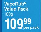 Vicks Vaporub Value Pack-100g Per Pack