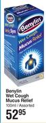 Benylin Wet Cough Mucus Relief Assorted-100ml