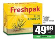 Freshpak Rooibos Tagless Teabags-80s Pack