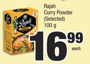 Rajah Curry Powder (Selected)-100g Each