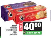 Bakers Red Label Cream Biscuits Assorted-For Any 2 x 200gm