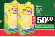 Danone Ultra Mel Custard Assorted-For Any 2 x 1Ltr