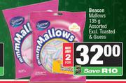 Beacon Mallows Assorted (Excl. Toasted & Guess)-For Any 2 x 135gm