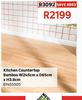 Kitchen Countertop Bamboo W245cm x D65cm x H3.8cm 81455505