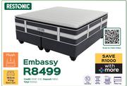 Restonic Embassy 183cm King Bed Set