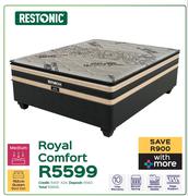 Restonic Royal Comfort 152cm Queen Bed Set