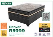 Restonic Denver 137cm Double Bed Set