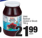 Spar Beetroot (Grated Or Sliced)-780g Each