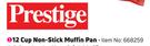 Prestige 12 Cup Non Stick Muffin Pan-Each