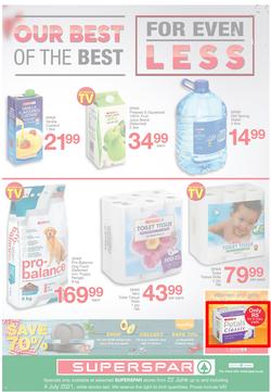 SUPERSPAR COUNTRY EASTERN CAPE : Our Best For less (22 June - 4 July 2021) Valid in Butterworth, Daku, Ndu, New Brighton, Stanford Square, Tams, Zonke, page 4