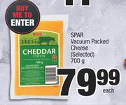 Spar Vacuum Packed Cheese (Selected)-700g Each