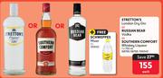 Stretton's London Dry Gin Or Russian Bear Vodka Or Southern Comfort Whisky Liqueur-750ml Each