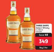 Three Ships Select Whisky-For 2 x 750ml 