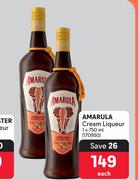 Amarula Cream Liqueur-750ml Each