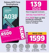 0Samsung Galaxy A03 Core Smartphone-Each