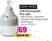 Lightworx USB Rechargeable Mini Light