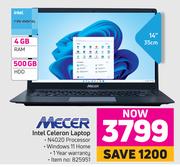 Mecer 14"(35cm) Intel Celeron Laptop 