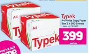 Typek A4 White Copy Paper Box 5 X 500 Sheets-Per Box
