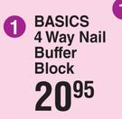 Basics 4 Way Nail Buffer Block