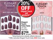Elegant Touch False Nails 24 Nails Assorted-Per Pack
