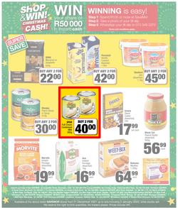 SPAR SAVEMOR EASTERN CAPE (21 December 2021 - 2 January 2022) Valid in Alexandria, Dordrecht, Hogsback, Idutywa, Willowvale, Mooiplaas, Richmond, page 4