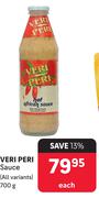 Veri Peri Sauce (All variants)-700g Each