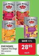 Five Roses Tagless Tea Bags (All Variants)-20's Each