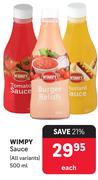 Wimpy Sauce All Variants-500ml Each