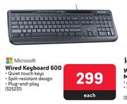 Microsoft Wired Keyboard 600