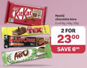 Nestle Chocolate Bars-2 x 41.5g/40g/52g