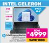 HP 15.6"(39cm) Intel Celeron Laptop