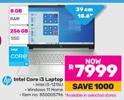 HP 15.6"(39cm) Intel Core i3 Laptop 