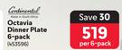 Continental Octavia Dinner Plate 6-Pack-Per 6-Pack