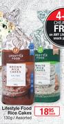 Lifestyle Food Rice Cakes Assorted-130g Each