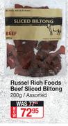 Russell Rich Foods Beef Sliced Biltong Assorted-200g